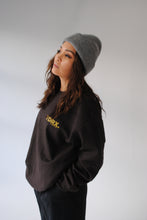 Load image into Gallery viewer, the daily dose. Crewneck Sweatshirt in Espresso Brown
