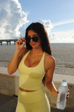 Load image into Gallery viewer, TDRX. Logo Workout Tank in Butter Yellow
