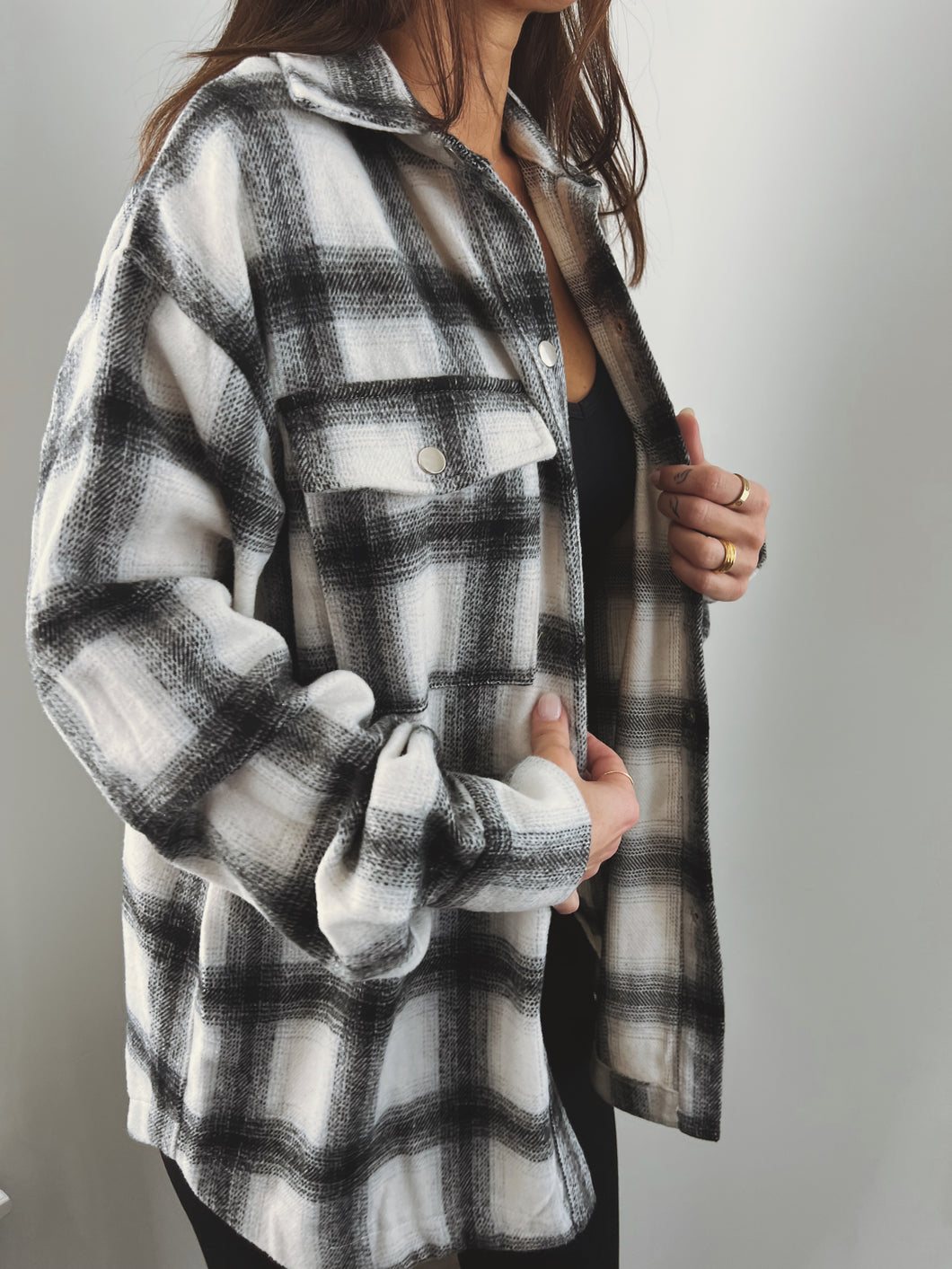 S’mores B&W Flannel