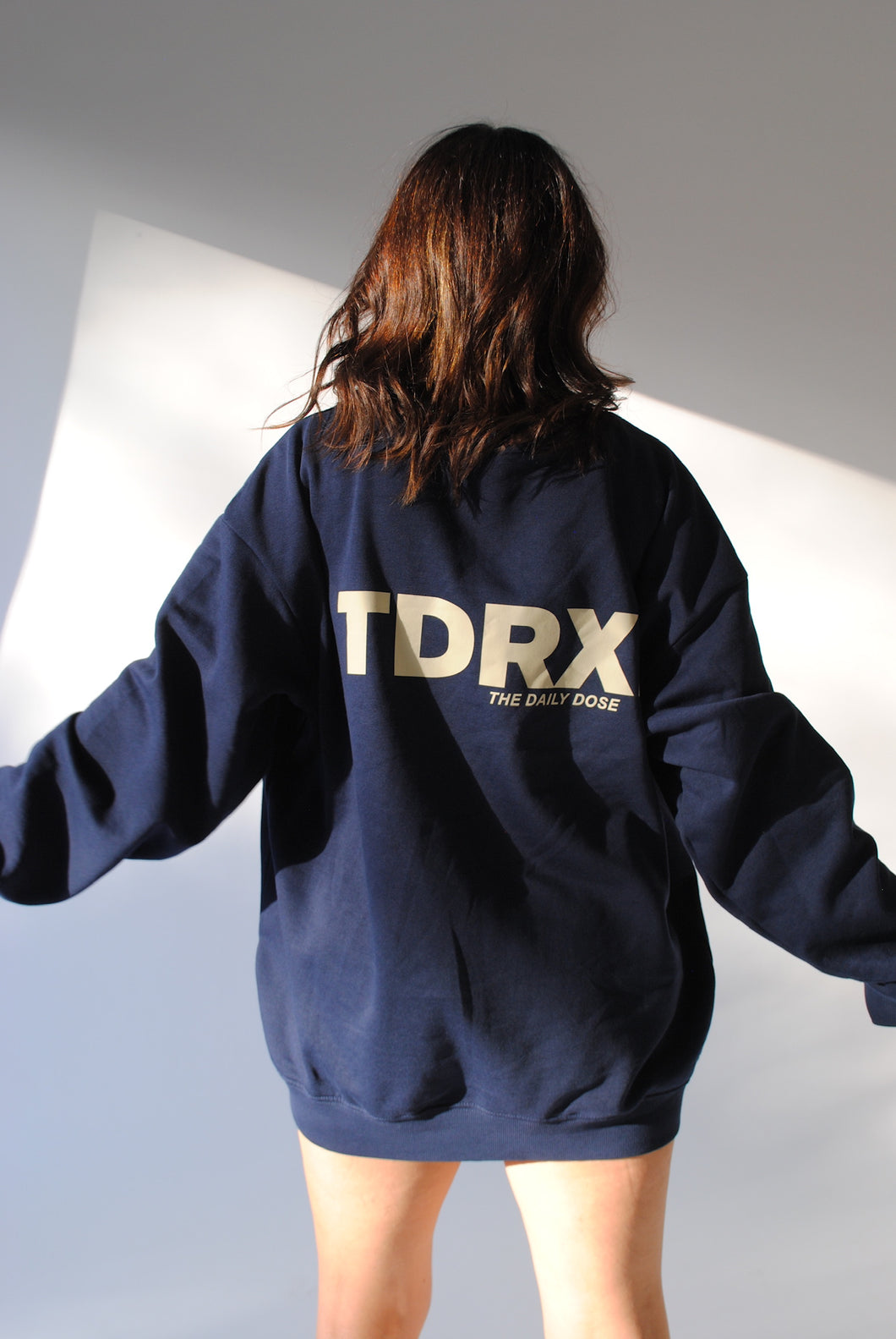 the daily dose. Crewneck Sweatshirt in Navy Blue