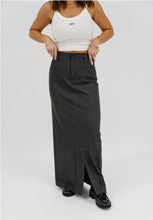 Load image into Gallery viewer, Downtown Pinstripe Midi Skirt
