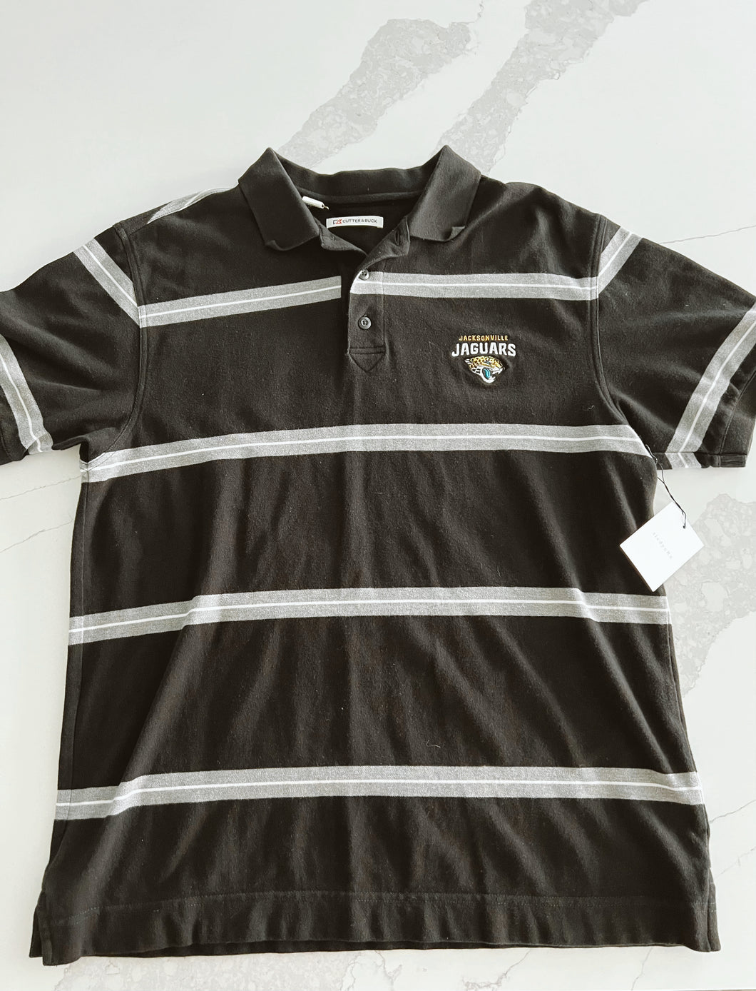 Jags Vintage Stripe Polo