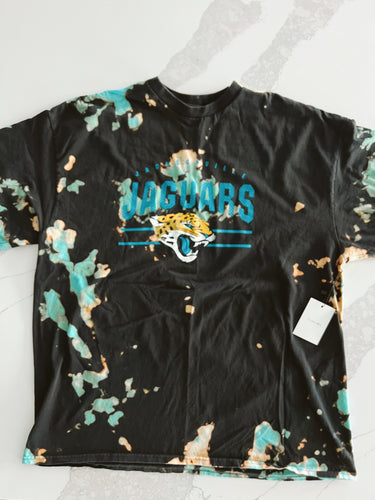 CustomCat Jacksonville Jaguars Retro NFL Tie-Dye Shirt SpiderGold / M