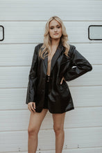 Load image into Gallery viewer, Uptown Faux Leather Blazer
