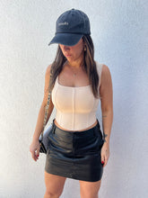 Load image into Gallery viewer, Uptown Faux Leather Mini Skirt
